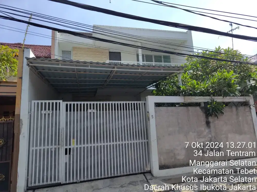 Di Jual Lelang Rumah 2 Lantai di Jalan Keselamatan Manggarai Jakarta Selatan