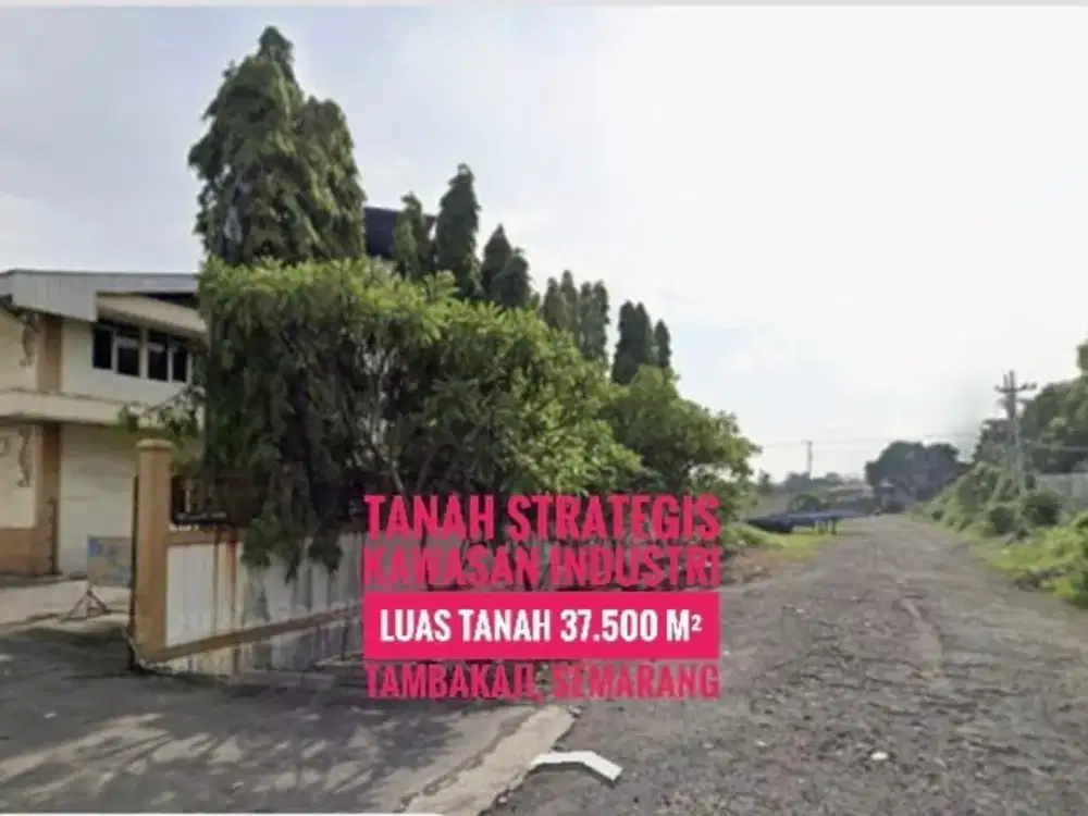 [AB] Tanah Kosong 3.75 Ha area Industri SEMARANG, Hrg dbawah NJOP, Baguss