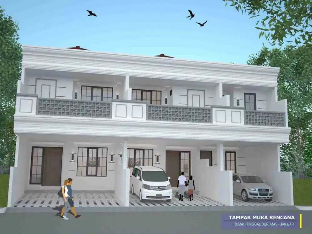 Rumah Baru  2 Lantai Lebar 6, Dekat Tanjung Duren, Jakarta Barat