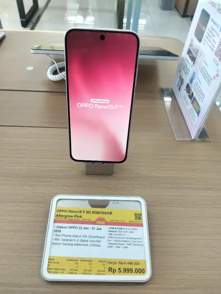 Credit Oppo Reno 15F 5G 8GB 256GB cicilan bunga mulai 0%
