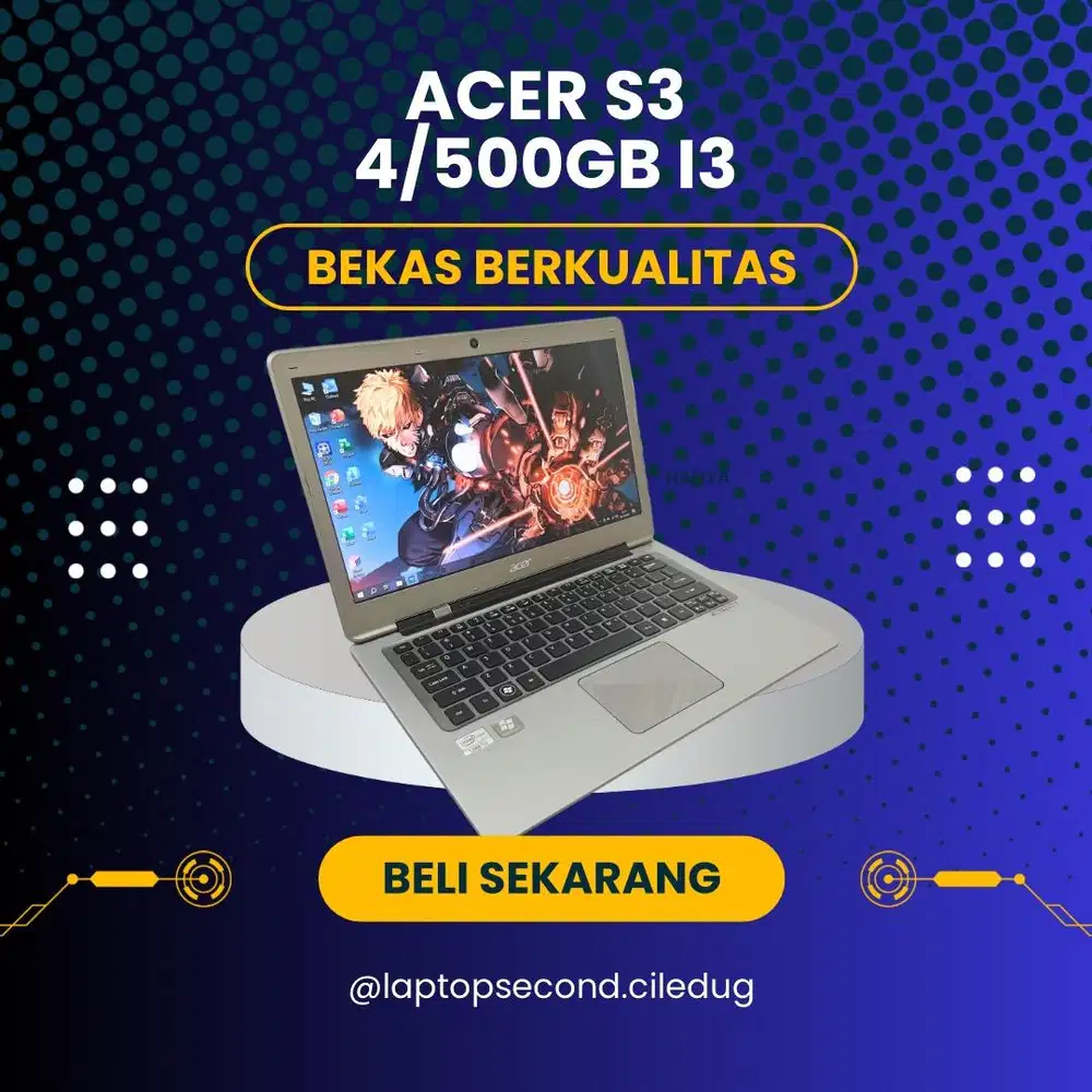 Laptop acer s3 4/500gb i3
