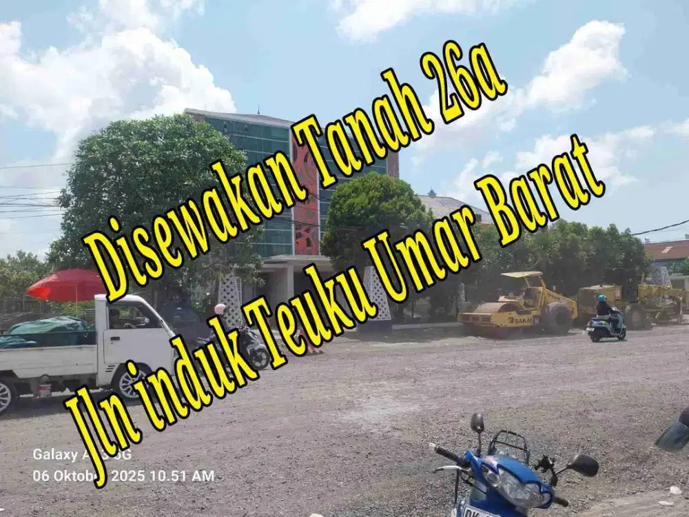 Disewakan Tanah 26a  di Jln Teuku Umar Barat Denpasar Bali