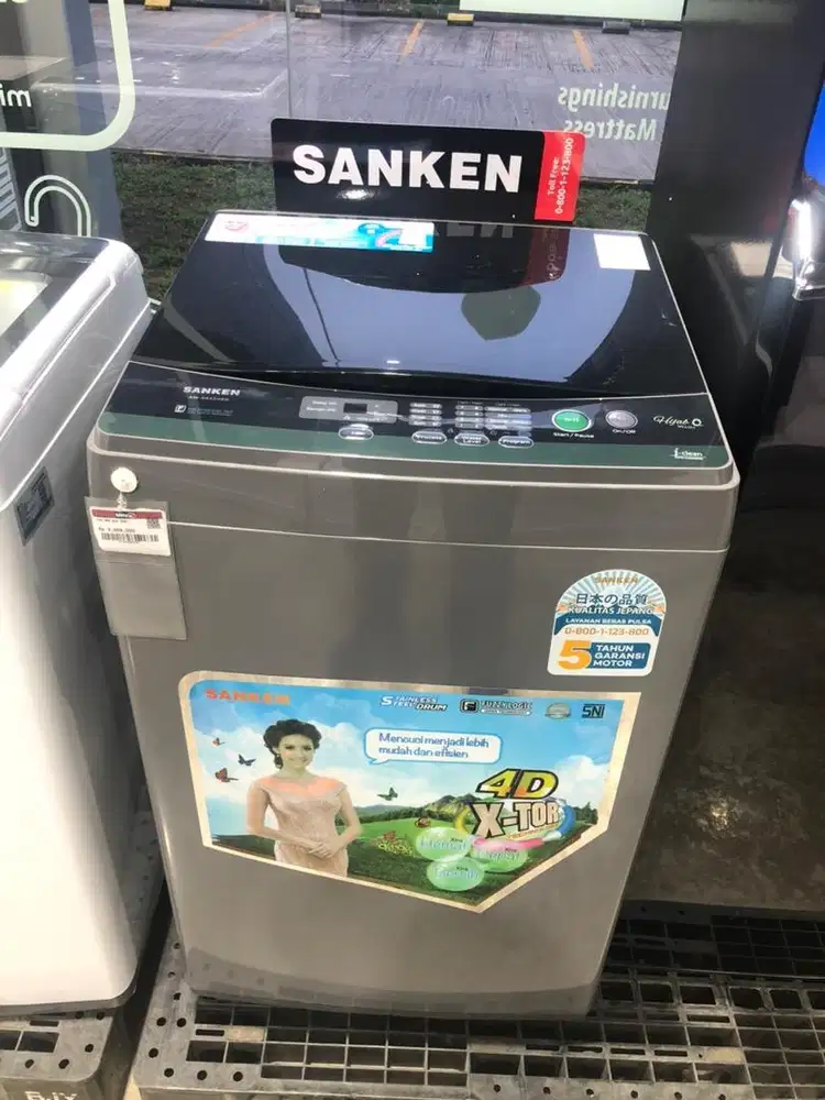 Mesin cuci merk sanken baru