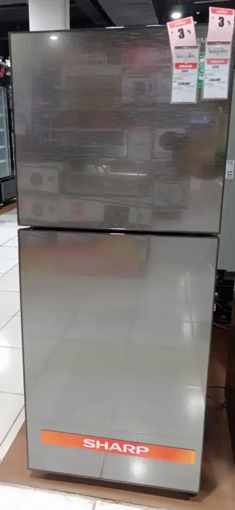 SHARP REFRIGERATOR 2D INVERTER 205L SJ-246SI-GK