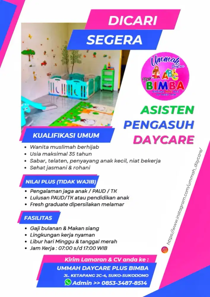 Pengasuh Daycare dan Asisten