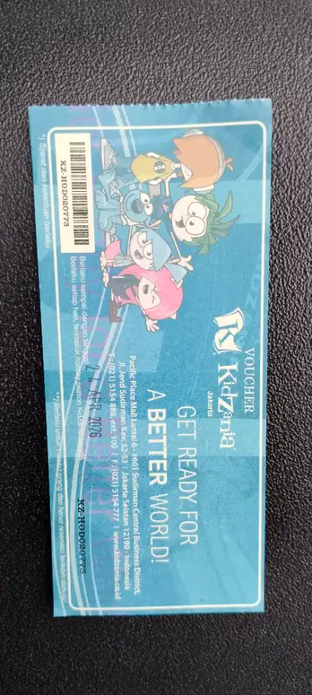 Jual tiket masuk Kidzania Jakarta
