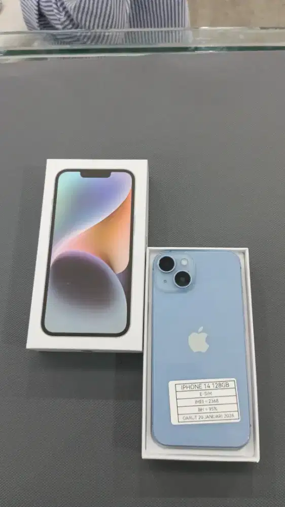 IPHONE 14 128GB MULUS MINUS BERGARANSI FULLSET