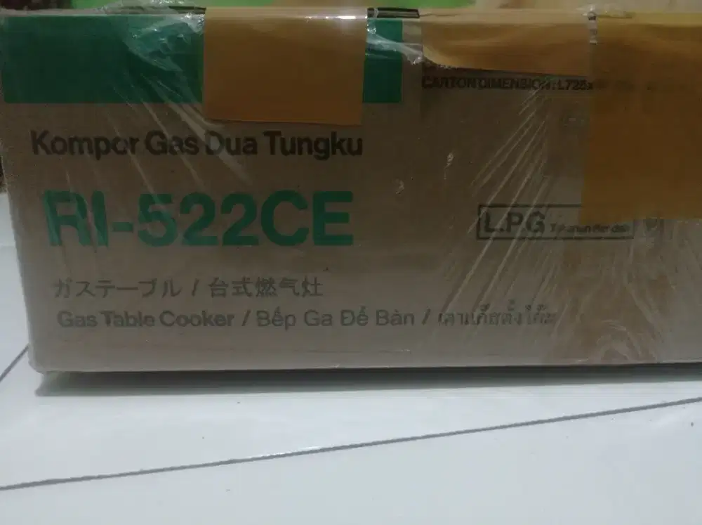 KOMPOR RINNAI GAS DUA TUNGKU RI-522CE
