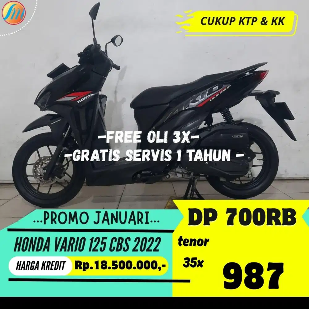 DP 700RIBU HONDA VARIO 125 CBS 2022 ANGSURAN SANGAT RINGAN BERGARANSI