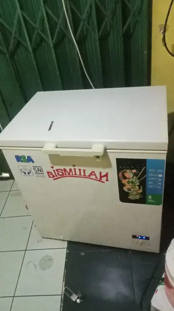 Jual freezer rsa 200 lt bagus normal beku
