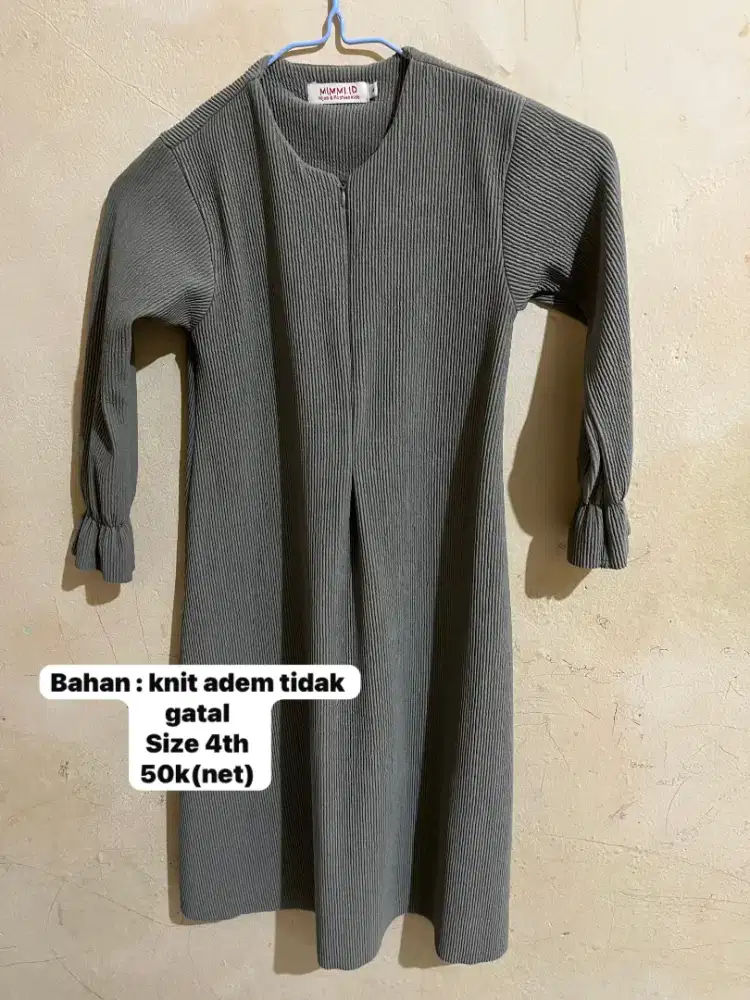 Gamis knit anak brand