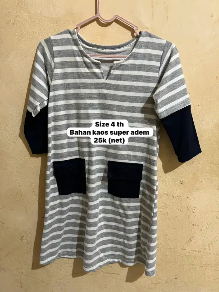 Gamis anak bahan adem