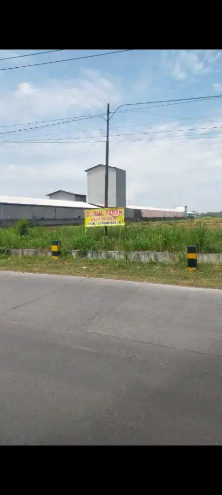 Di jual Tanah Industri Strategis Nol jalan Raya dekat jalan Tol.