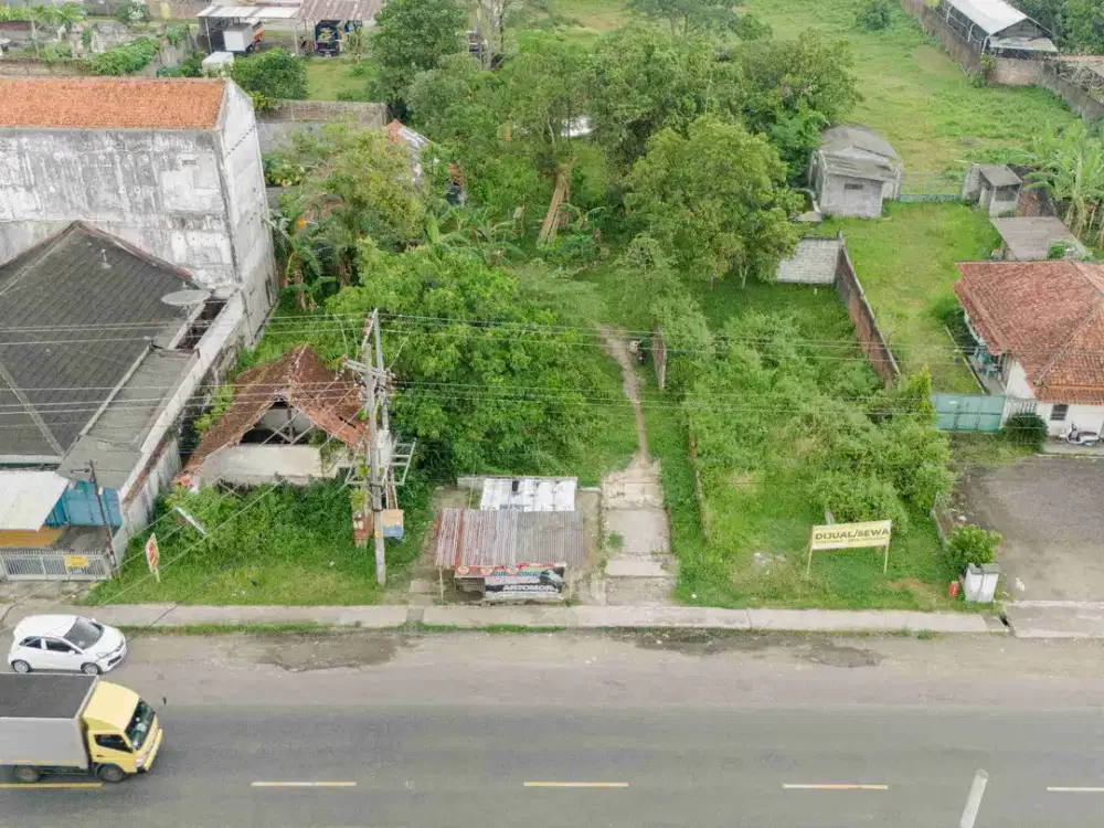 Dijual dan disewakan tanah komersial di tepi jalan raya Yos Sudarso Gombong Kebumen