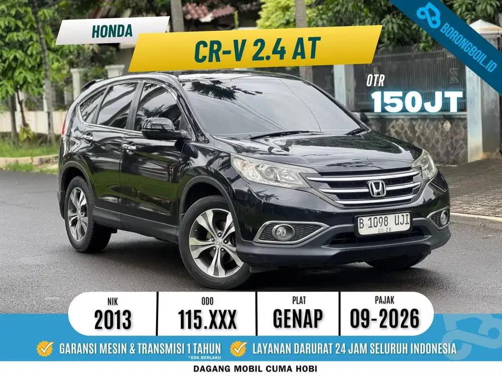 TDP MULAI 10JT HONDA CRV 2.4 AT 2013 SIAP PAKAI