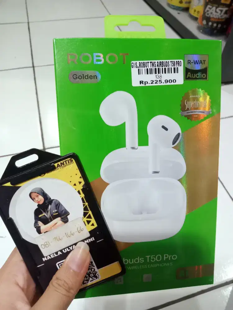 ROBOT TWS AIRBRUDS T50 PRO| ATLANTIS DAHSYAT