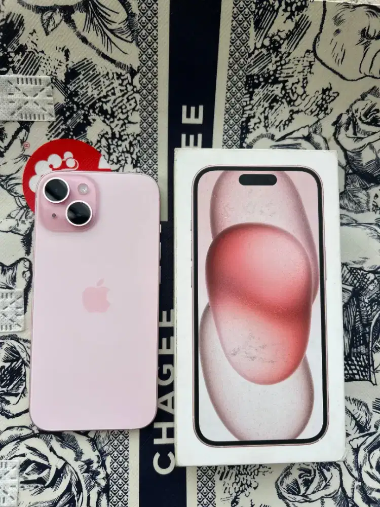Iphone 15 128 PINK garansi on ibox