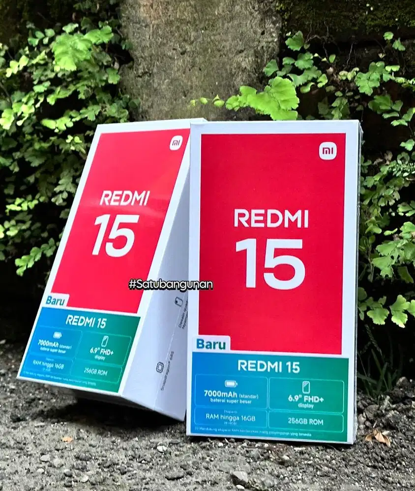 Redmi 15 8/256 Gb Baru Segel Box Garansi Resmi 15 Bulan