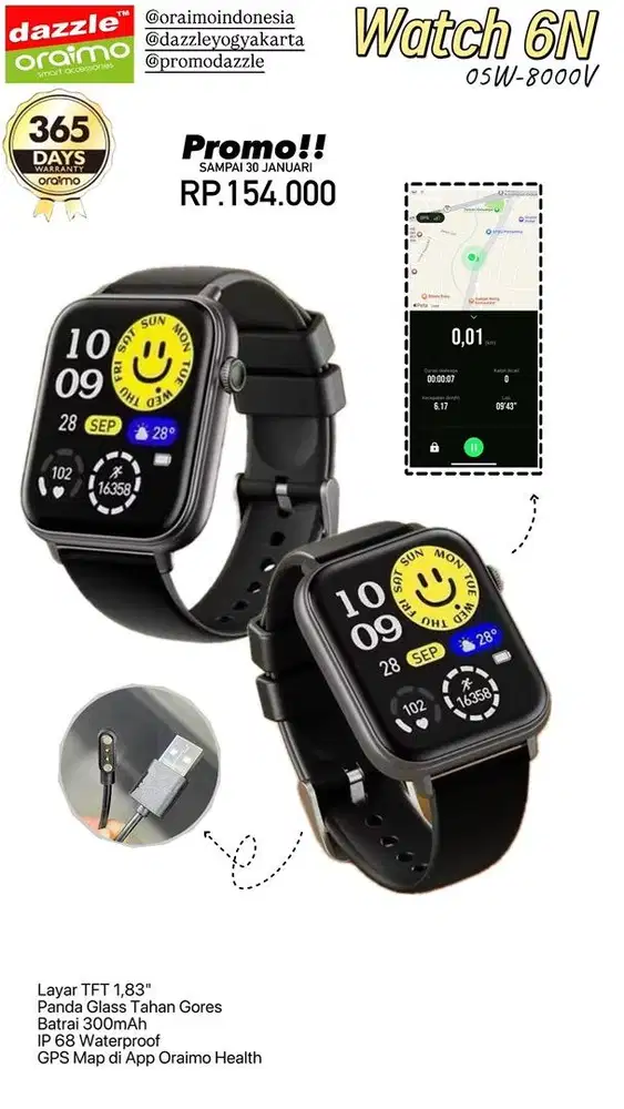 Smartwatch Oraimo Watch 6N OSW-8000N