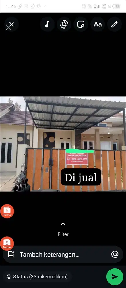 Di jual rumah komersil,bisa KPR juga