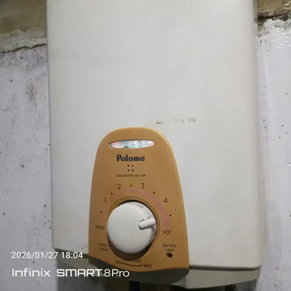 Water heater gas bekas