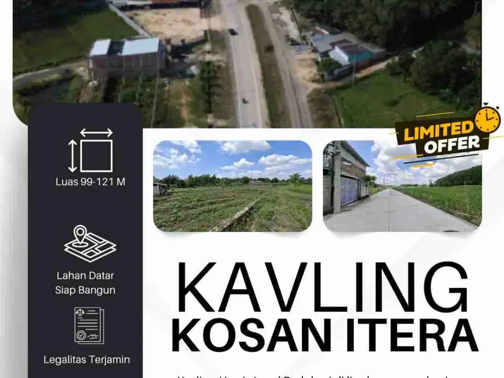 TANAH KAVLING DEKAT KAMPUS ITERA