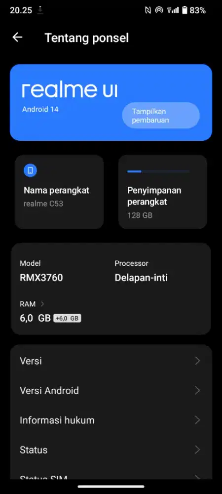 Realme c53 6+6(128) NFC