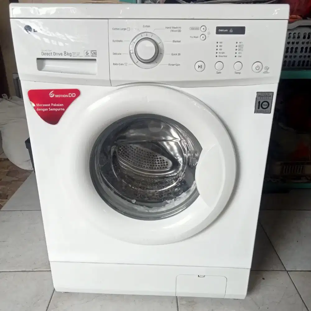 Jual mesin cuci  LG 8kg