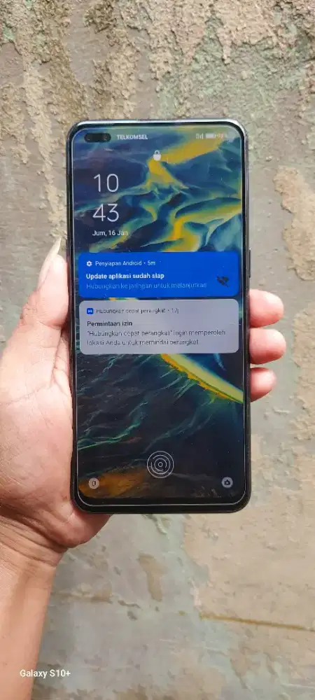 Oppo Reno 4F Ram 8+4gb/128gb blm servisan HP & charger ja net