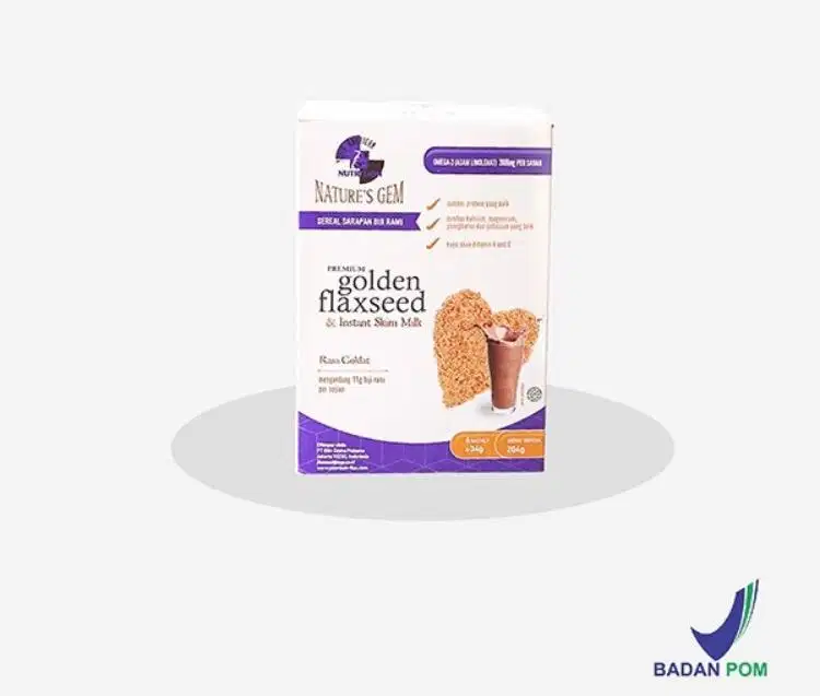 Nature gem golden flaxseed coklat