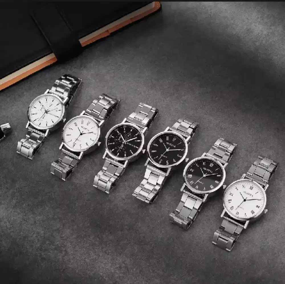 Jam Tangan Pria Elegan Stainless Steel – Desain Mewah