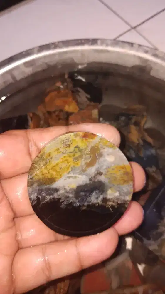 Batu akik Panca warna Garut Cigarogol