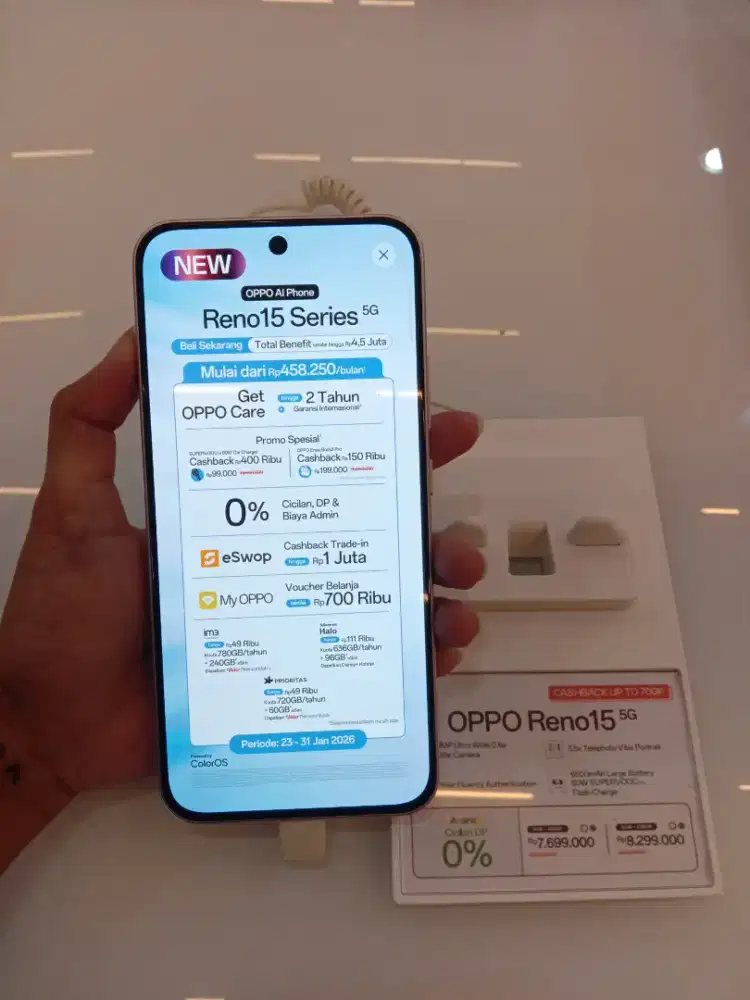 Oppo Reno15 5g Cicilan Mudah - Cuma e-KTP| AEON FAST