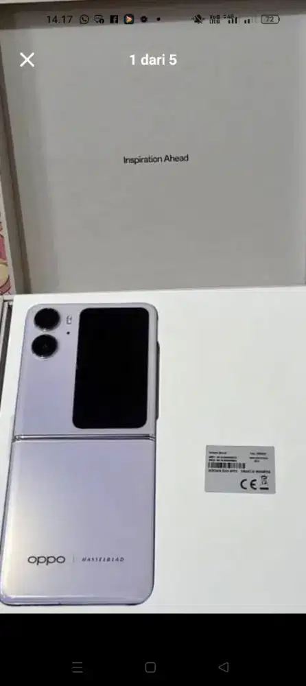 Oppo find N2 flip 8/256 mlus trwat.