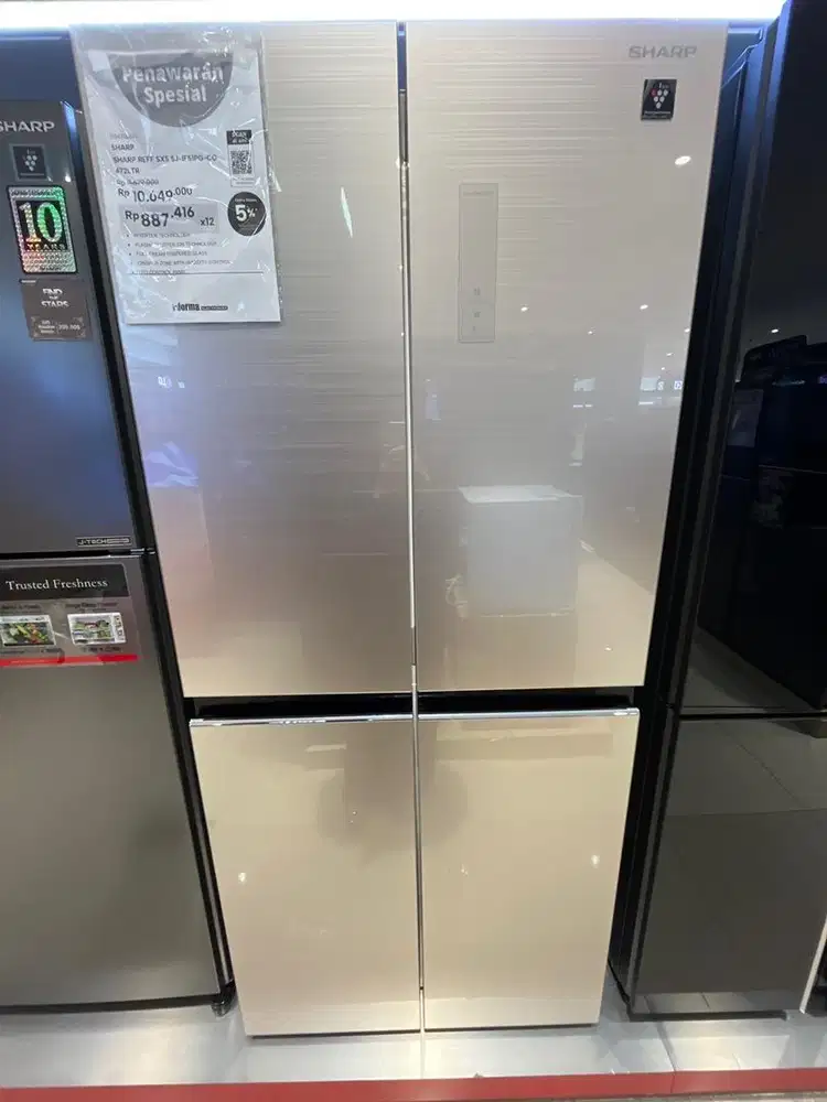 PREMIUM! KULKAS SHARP SIDE BY SIDE 472LTR (bisa cicilan)