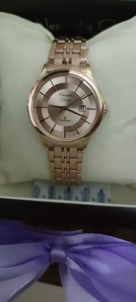 Alexandre Christie Classic Steel AC 8348 LD BRGLN Rose Gold