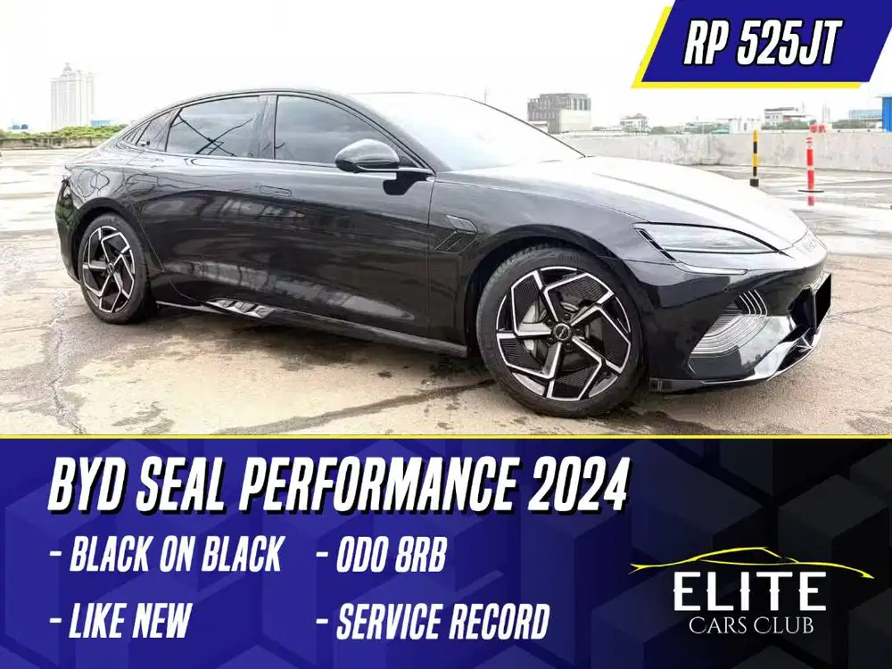 BYD Seal Performance AWD 2024 Black Hitam 4WD 3.8S EV Electric Listrik