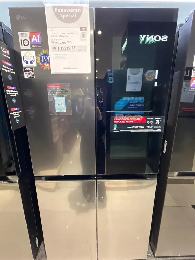 PREMIUM! KULKAS LG SXS MULTIDOORS 458LTR (bisa cicilan)