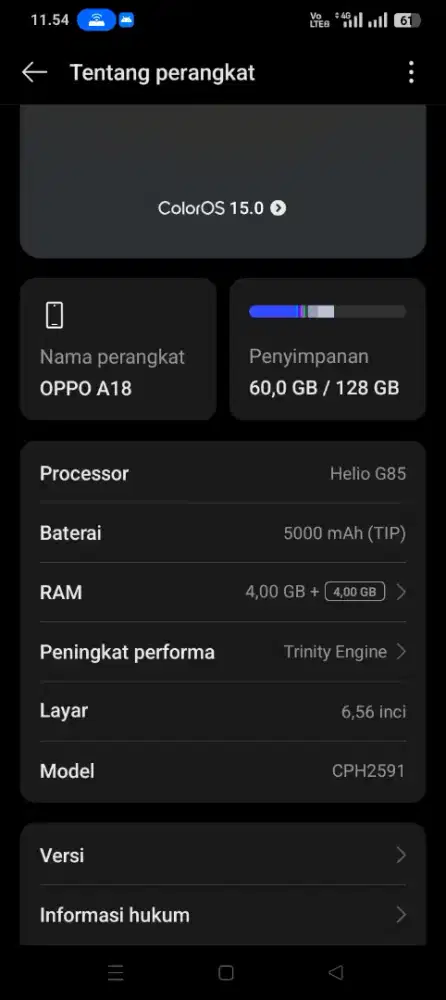 Oppo A18 4+4 / 128