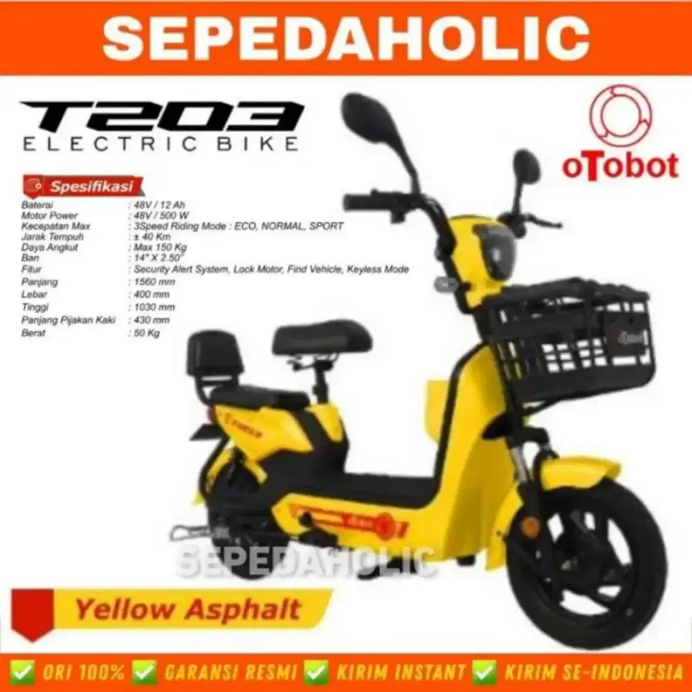 SEPEDA listrik otobot t203