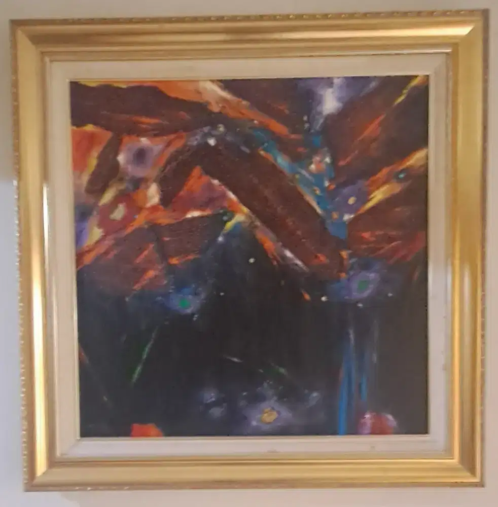 DIJUAL LUKISAN CAT MINYAK KANVAS ABSTRAK EKSKLUSIF