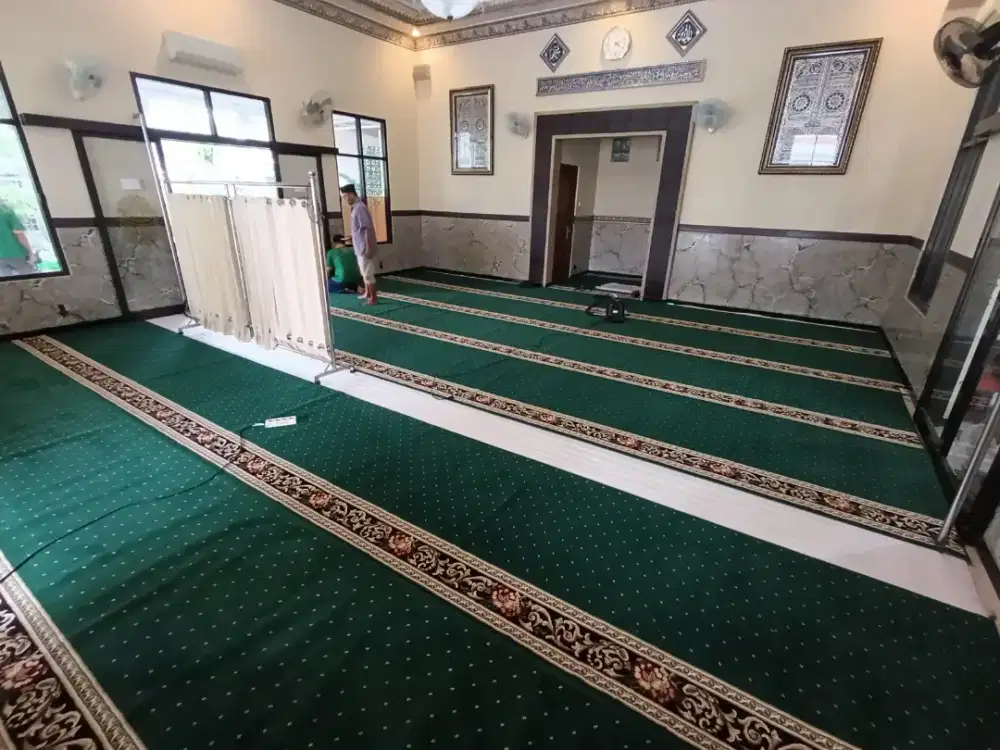 Ambal Sajadah Karpet Masjid Termurah. Tersedia Lokal maupun Impor