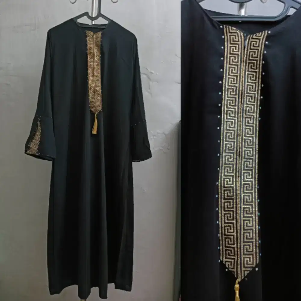 Baju Dress Gamis Abaya Hitam