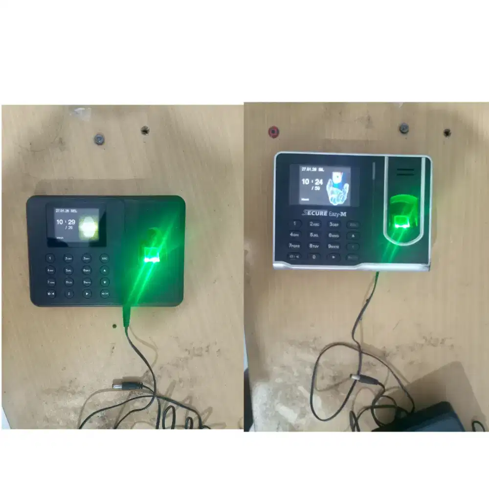 Mesin finger dan telepon