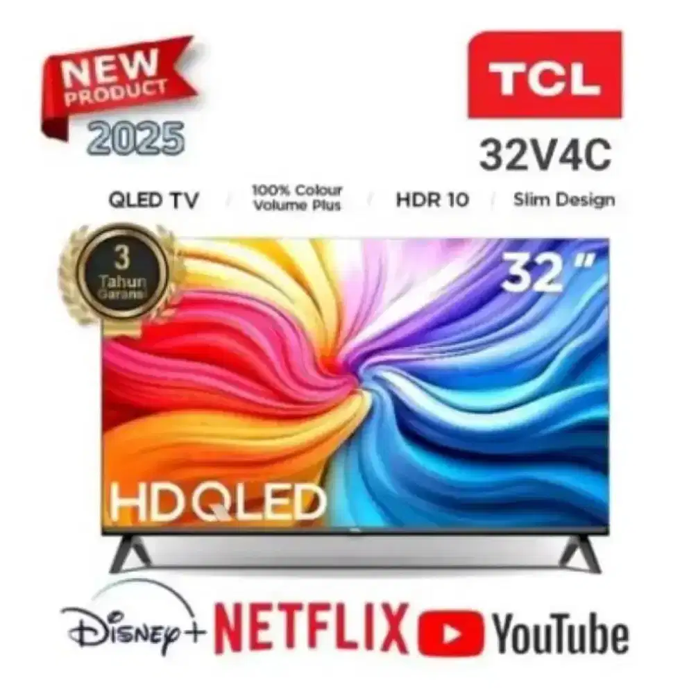 TERMURAH ANDROID QLED TV TCL 32 INCH BARU SEGEL GARANSI RESMI