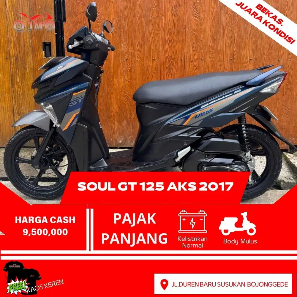YAMAHA SOUL GT 125 TAHUN 2017 MESIN ADEM TERMURAH SIAP PAKE