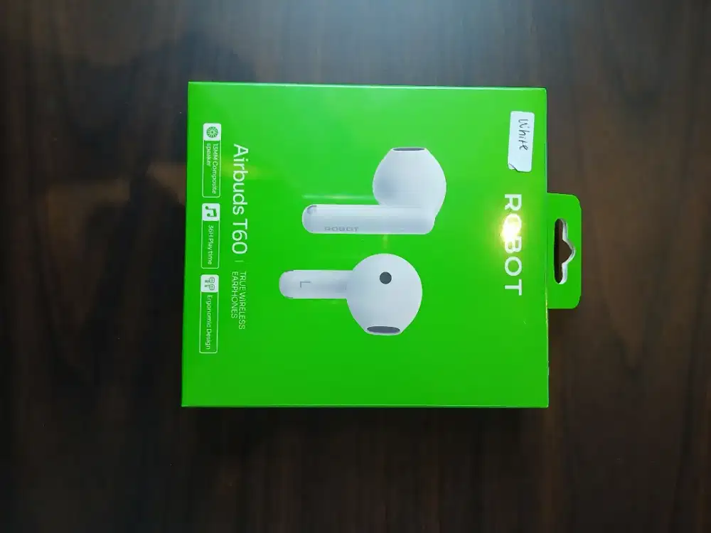 Robot T60 Airbuds TWS Half Ear Wireless 13mm Earphone Bluetooth 5.3