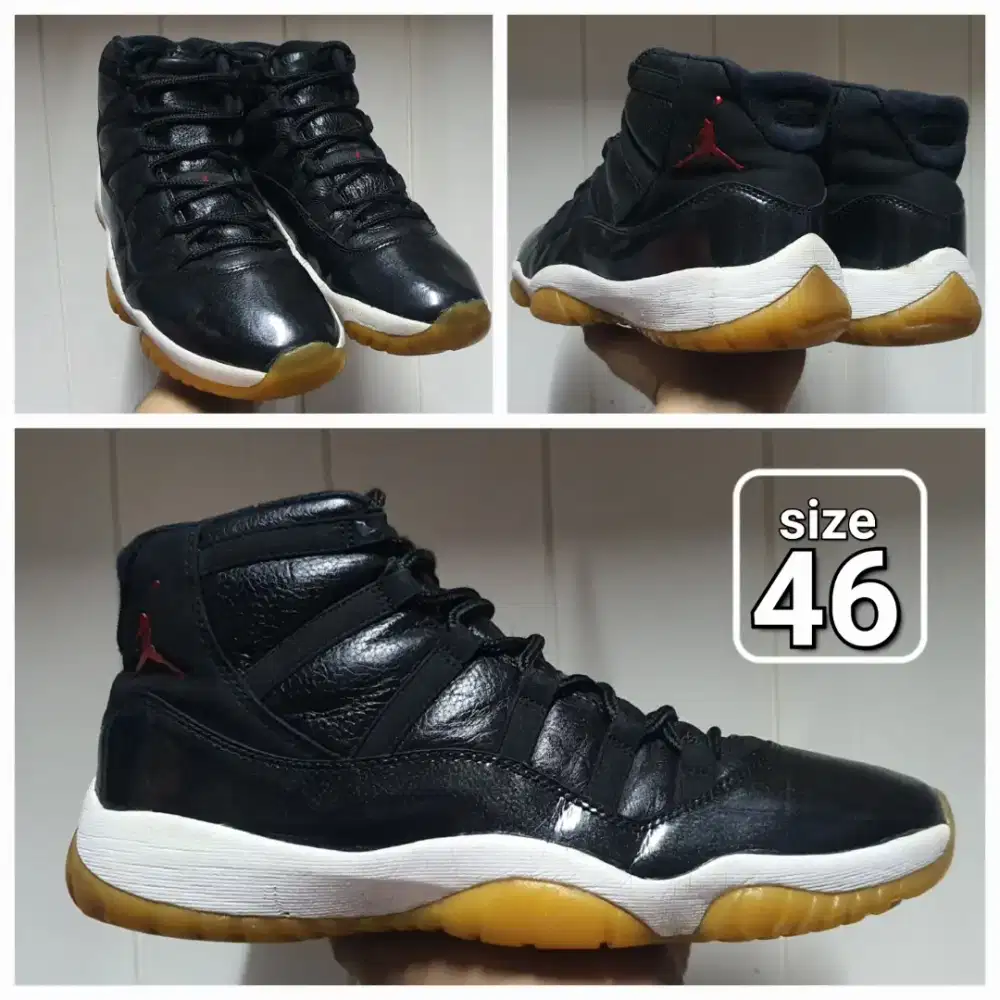 Sepatu Basket Jordan Retro 11 size 46 Second original legit