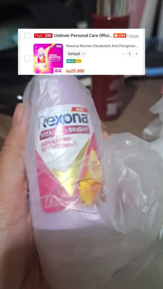 Rexona Women Deodorant Anti-Perspirant Roll On Advanced Brightening