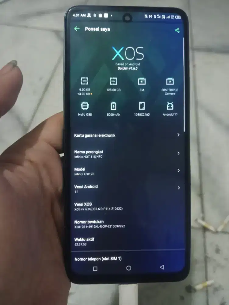 infinix hot 11s nfc 6/128 dan dusnya